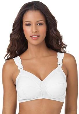 Plus Size Women's Exquisite Form® Fully® Original Support Wireless Bra #5100532 by Exquisite Form in White (Size 42 C)