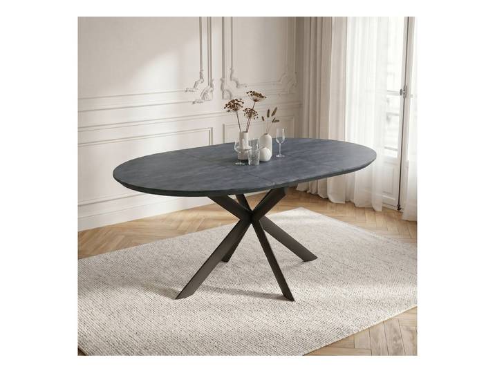 Jiexi Esstisch Esstisch, Ausziehbarer Tisch (110–150 cm), Tischplatte aus MDF