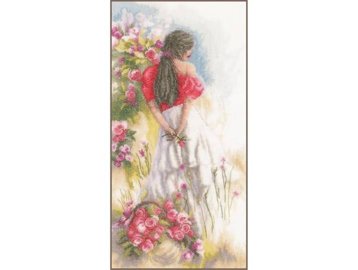 Lanarte PN-0178243 In het veld telpatroon kruissteekset, katoen, meerkleurig, ca. 20 x 40 cm / 8 inch x 16 inch