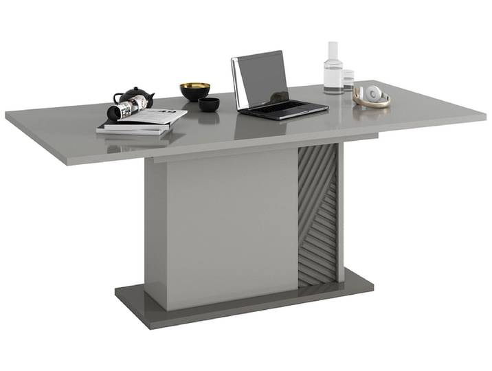 CIANN Tisch ausziehbar JANE 180-225x90x76cm grau