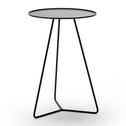 Steely Beistelltisch 60cm Schwarz