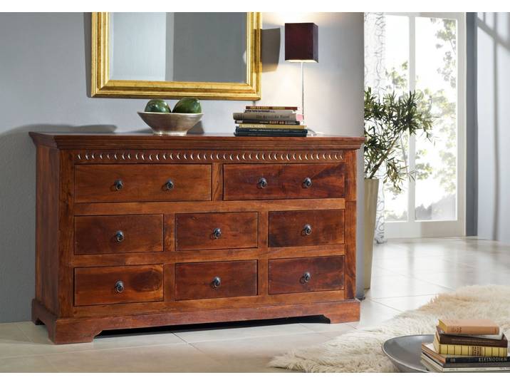 Commode 145x49 Acacia laqué Nougat OXFORD #524