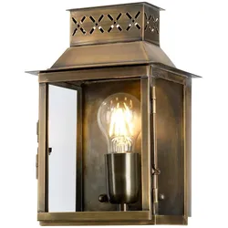 Elstead Lighting, Gartenbeleuchtung, Lambeth Palace Aussen-Wandleuchte E27 Gealtertes Messing IP44 (E27, IP44)