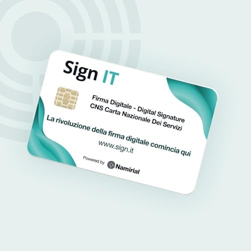 Sign IT Smartcard voor digitale handtekening met online activering via SPID of CieID, geldig 3 jaar, EU-conform