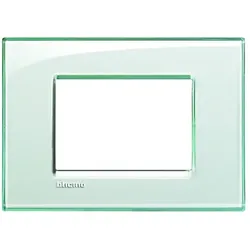 BTicino LNA4803KA LivingLight Abdeck- rahmen für Kompaktinstallation 3M Aquamarin