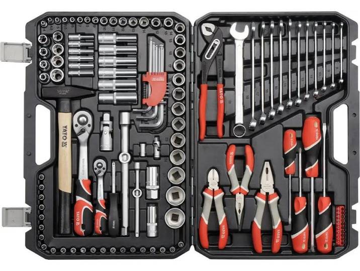 Yato YT-38901 Jeu d'outils XXL 1/4-1/2\ 122 articles