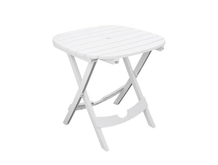 Table de jardin pliable blanche L75xl70xH72cm Ruspina Sotufab