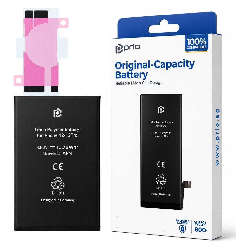 prio Batteriezelle für iPhone 12 / 12 Pro (ohne Flex-Kabel) (PBA-1211)