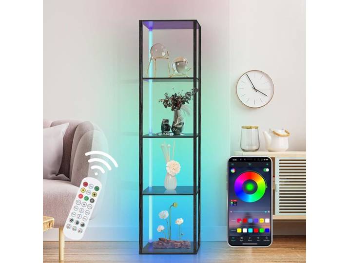 Bibliothèque Rgb Led À 5 Niveaux Via Application Et Télécommande[CA17]