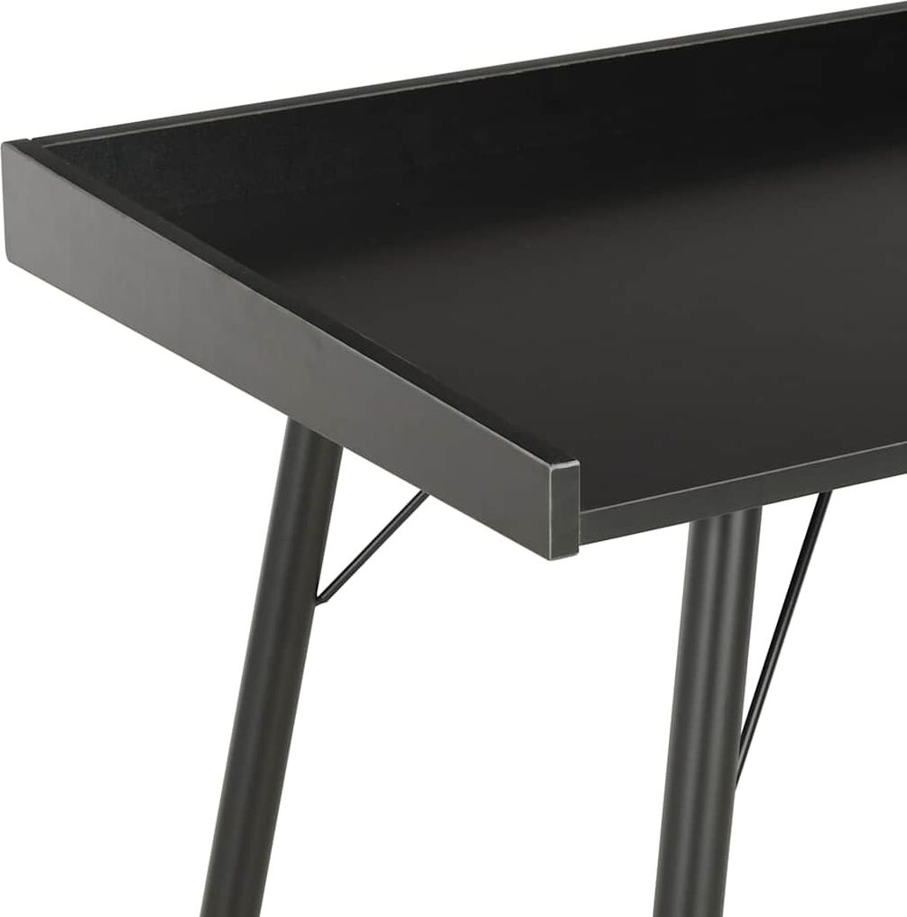 vidaXL Bureau Noir 90x50x79 cm