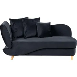 CHAISELONGUE-LINKSSEITIGE Schwarz Meri