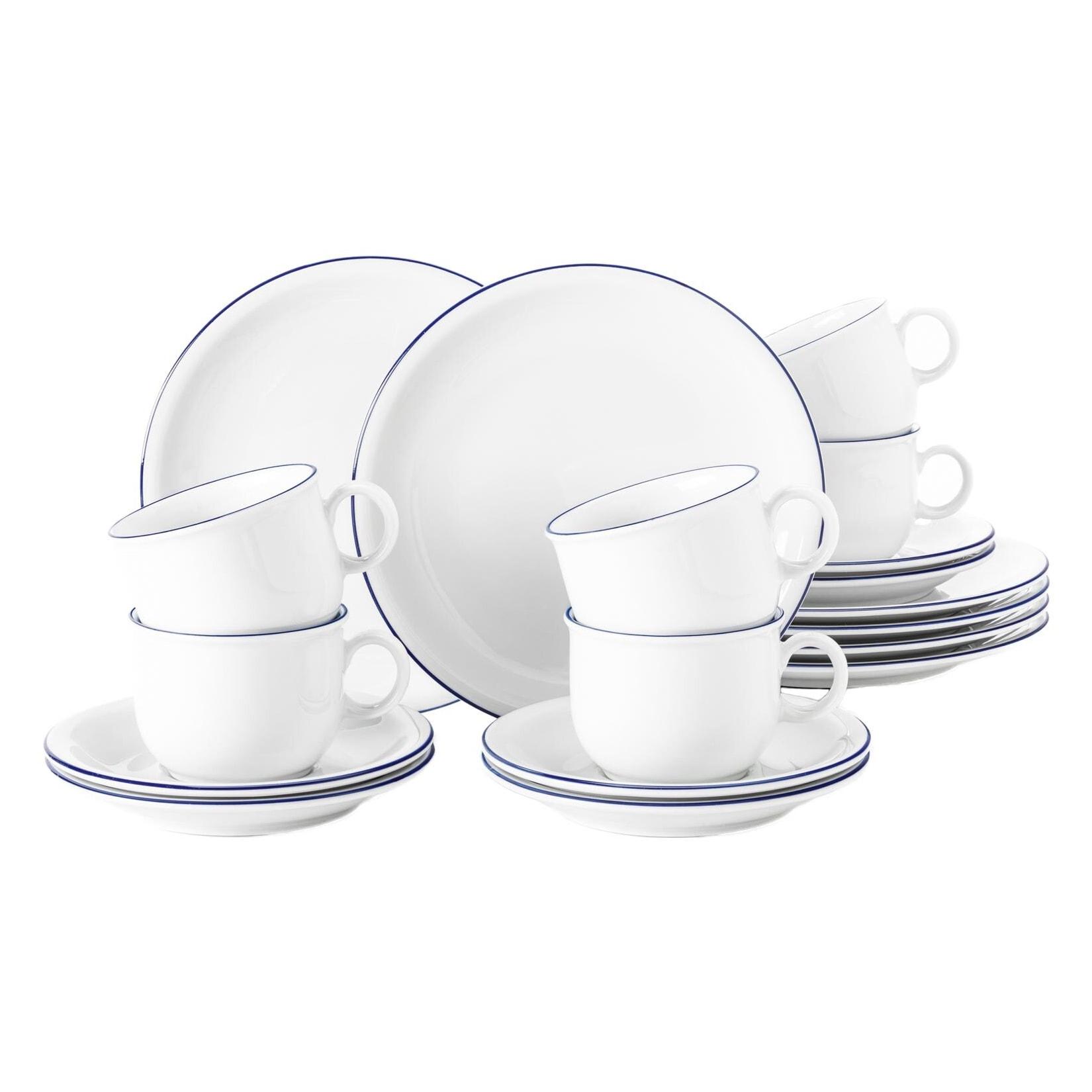Seltmann Weiden Kaffeeservice Compact Blaurand 18-tlg.