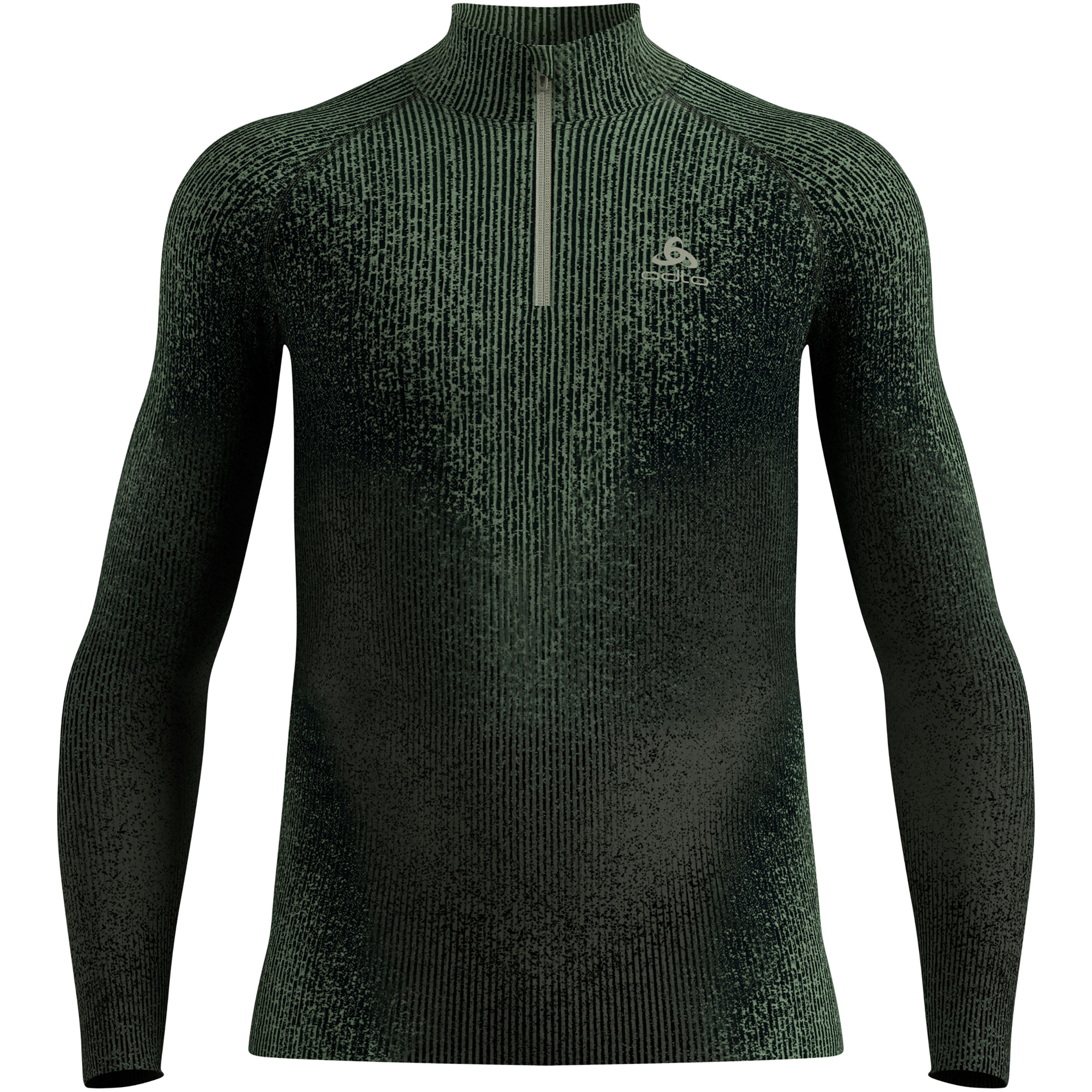 Odlo Blackcomb Half Zip Herren Langarm Unterhemden gruen Größe XXL Elastisch