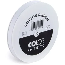 Colop Textilband für Elektrostempel »e-mark« 10mm x 25m weiß