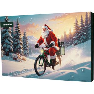Metabo Adventskalender 626692000, XXL, 2026, gefüllt mit Fahrrad-Werkzeug & Zubehör, 51 x 34 cm