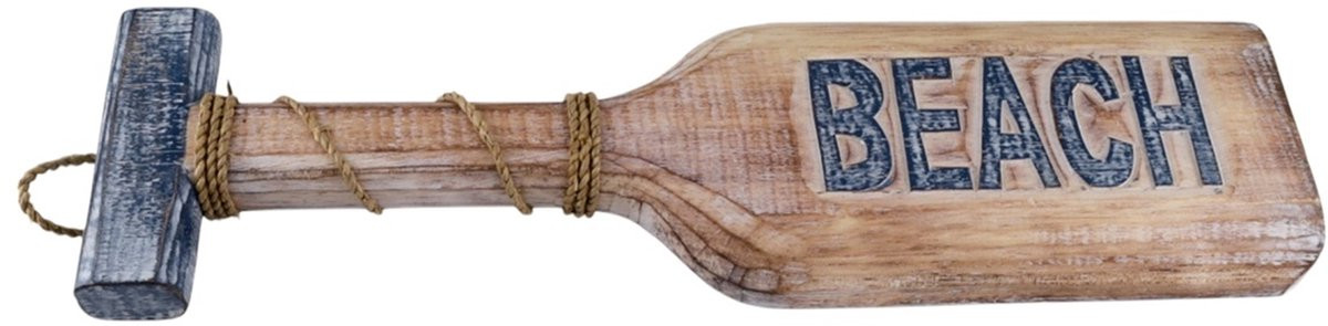 Peddel Kari beach strandpad voor volwassenen in natural/donkerblauw