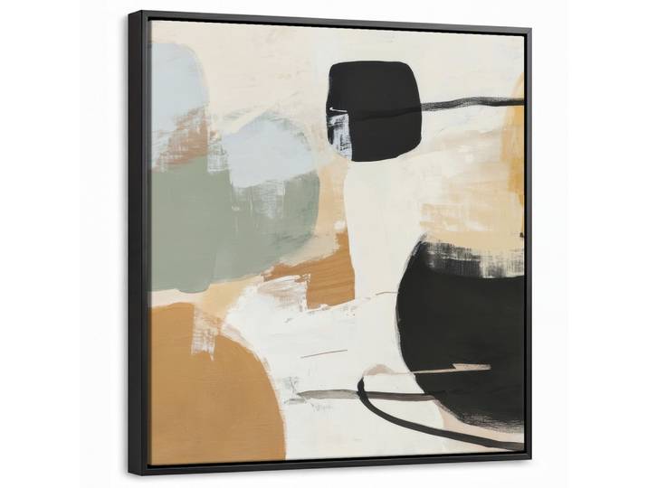 LEINWAND Bilder mit Rahmen - Farbe - Abstrakt - Farben - 50x50