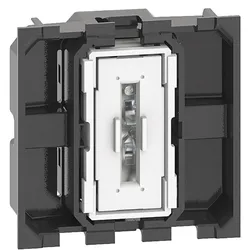 Legrand K4005M2A LivingNow Schließertaster mit Steckklemmen in 2-moduliger Ausführung