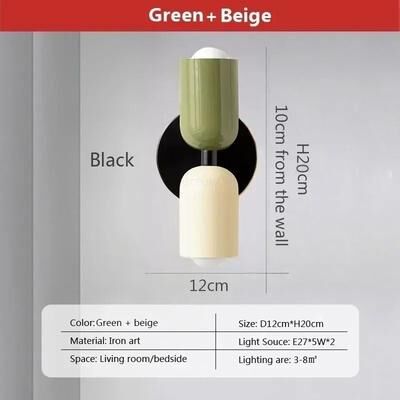 Uplifted Goods Nordic Industrial Geometric Sconce And Background Luminary h warm White