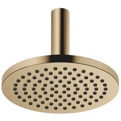 Dornbracht Regenbrause SERIENSPEZIFISCH Dark Brass gebürstet PVD, 220 mm Durchmesser, Deckenanbindung mit PURE RAIN-Technologie und Antikalk-System