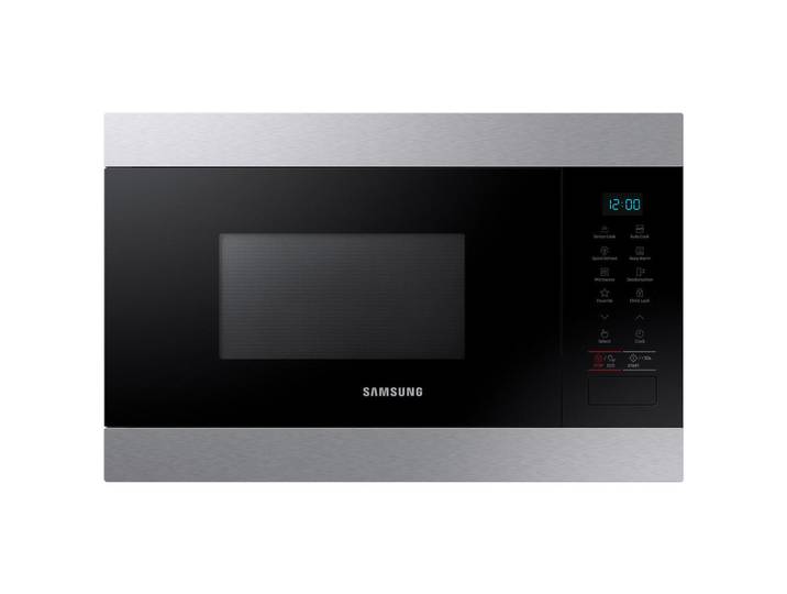 Samsung Einbaumikrowelle, Schwarz, Edelstahlfarben, Metall, Glas, Keramik, 59.5x38x32 cm, Tageszeitanzeige, LED-Display, Automatik-Kochprogramme, Küchen, Küchenelektrogeräte, Mikrowellen