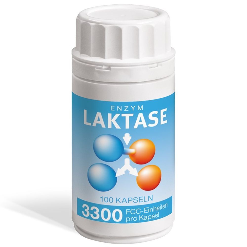 Laktase 3.300 FCC Enzym Kapseln 100 St