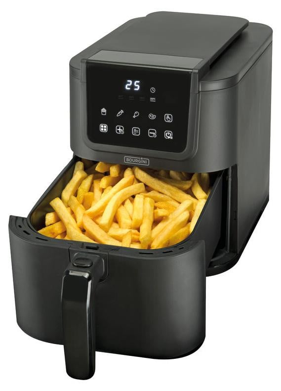 Bourgini Slimfit Airfryer XL - Heteluchtfriteuse - 5 liter - 1500W - PFAS vrij
