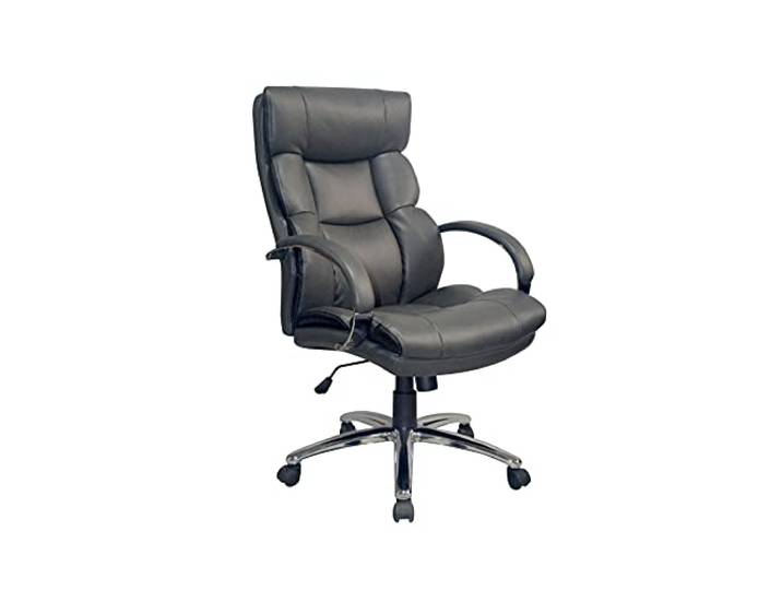 byLIVING Chefsessel Paul XXL, Bezug Kunstleder dunkelgrau, Absatz schwarz
