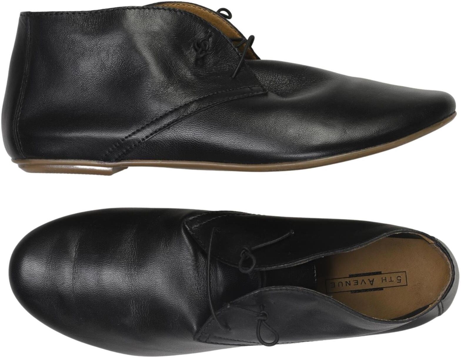 5th Avenue Damen Halbschuh, Schwarz, Gr. EU 39, Leder - Second Hand