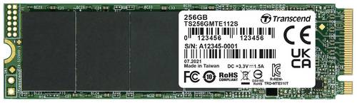 Transcend 112S 256 GB Interne M.2 PCIe NVMe SSD 2280 PCIe NVMe 3.0 x4 Retail TS256GMTE112S