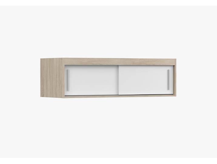 Aufsatzschrank VISTA 150 cm Sonoma Eiche Weiß