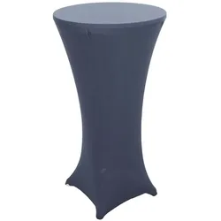 Décoshop26 - Dehnbare Bartischdecke 60 cm Durchmesser anthrazitgrau 04_0007210 04_0007210