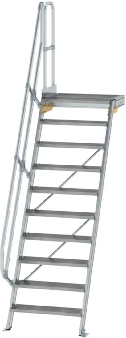 MUNK Aluminium-Treppe Plattform 60° 10 Stufen (600390)