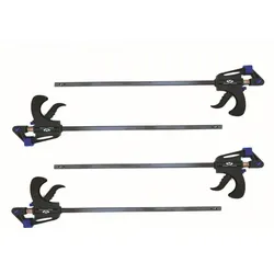 Vago-Tools 4x Schnellspannzwinge 600 mm Einhandzwinge Klemmzwinge Schraubzwinge