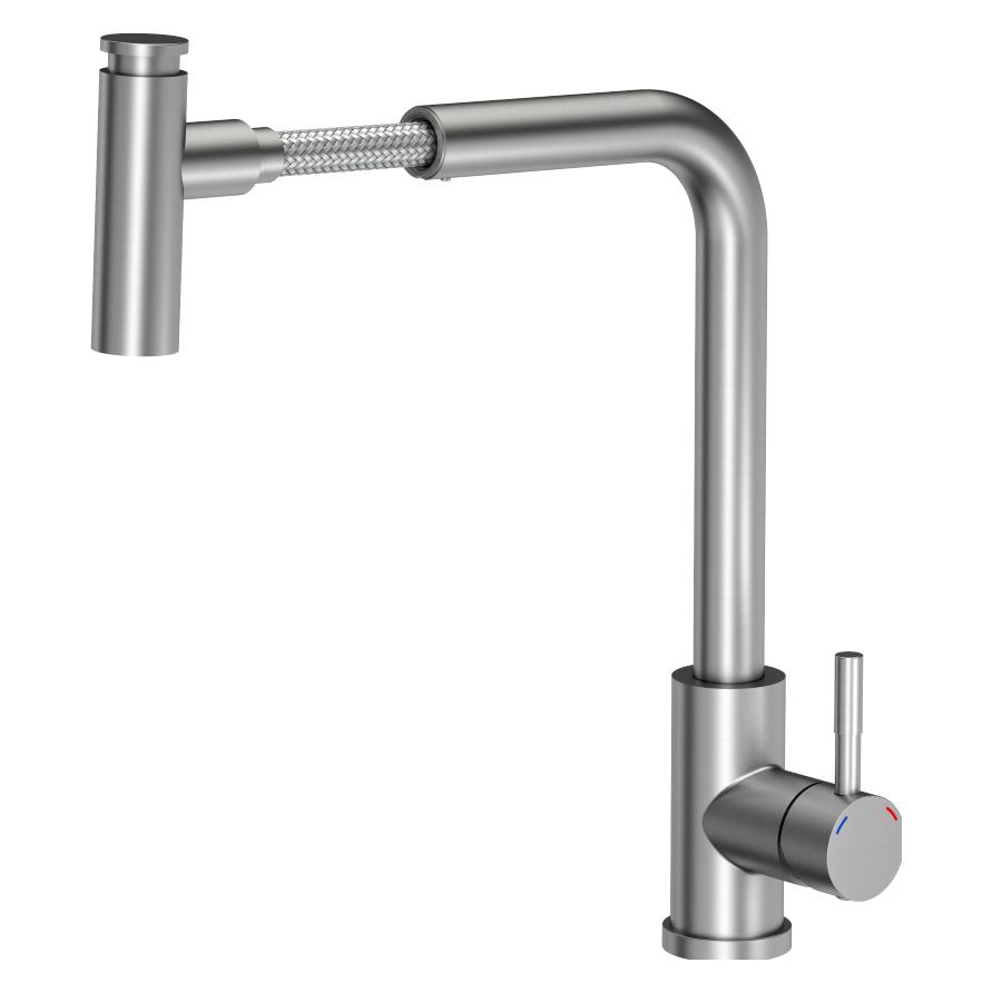 Steiner Meryl Steinsteel Küchenarmatur mit ausziehbarem Schlauch (3673501BS)
