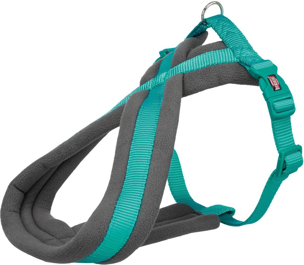 TRIXIE Premium Touren-Geschirr, L–XL: 70–110 cm / 25 mm, ozean
