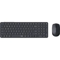RAPOO 9710M SW - Tastatur-/Maus-Kombination, Bluetooth/Funk, schwarz, DE