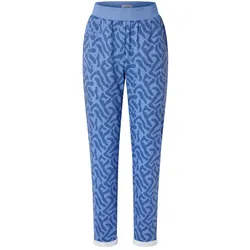 Tchibo - Bedruckte Sweatpants - Damen - Gr. S - blau/print