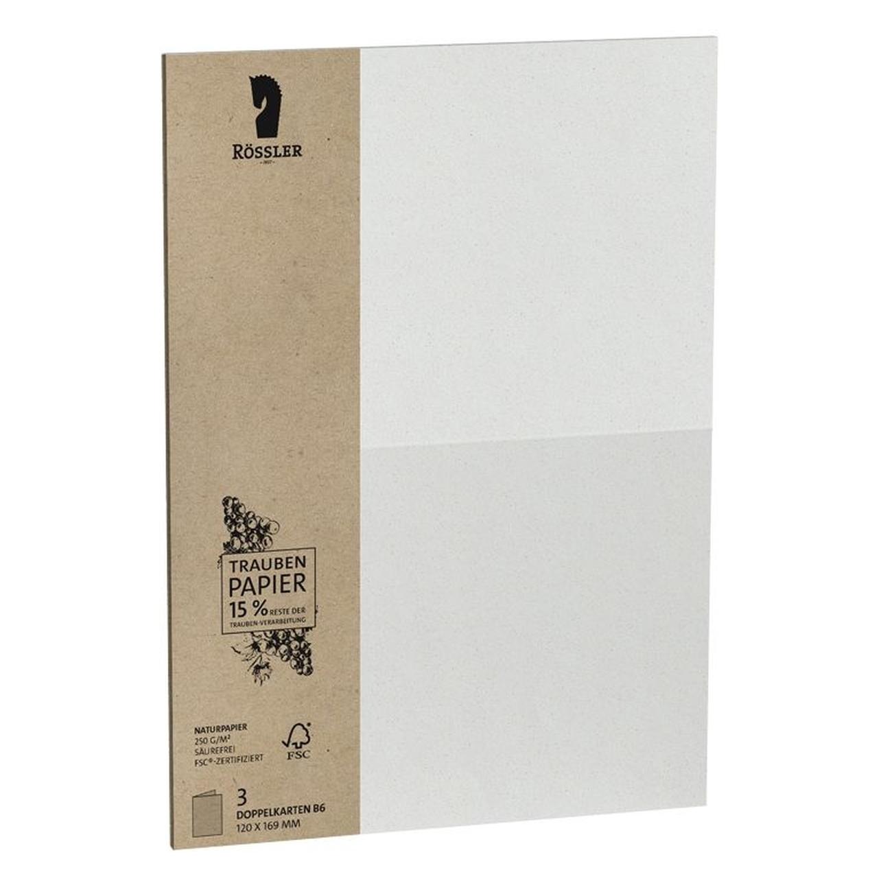 Rössler Briefkarte Terra 3ST grape (3 Stk.) (1144072640)