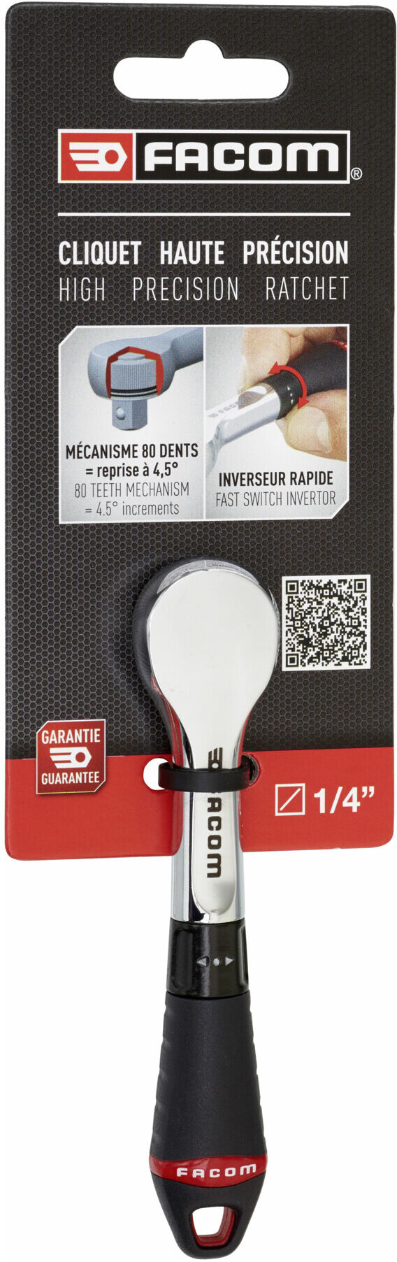 Facom 1/4Z Staubdichte Umschaltknarre (R.181PB)