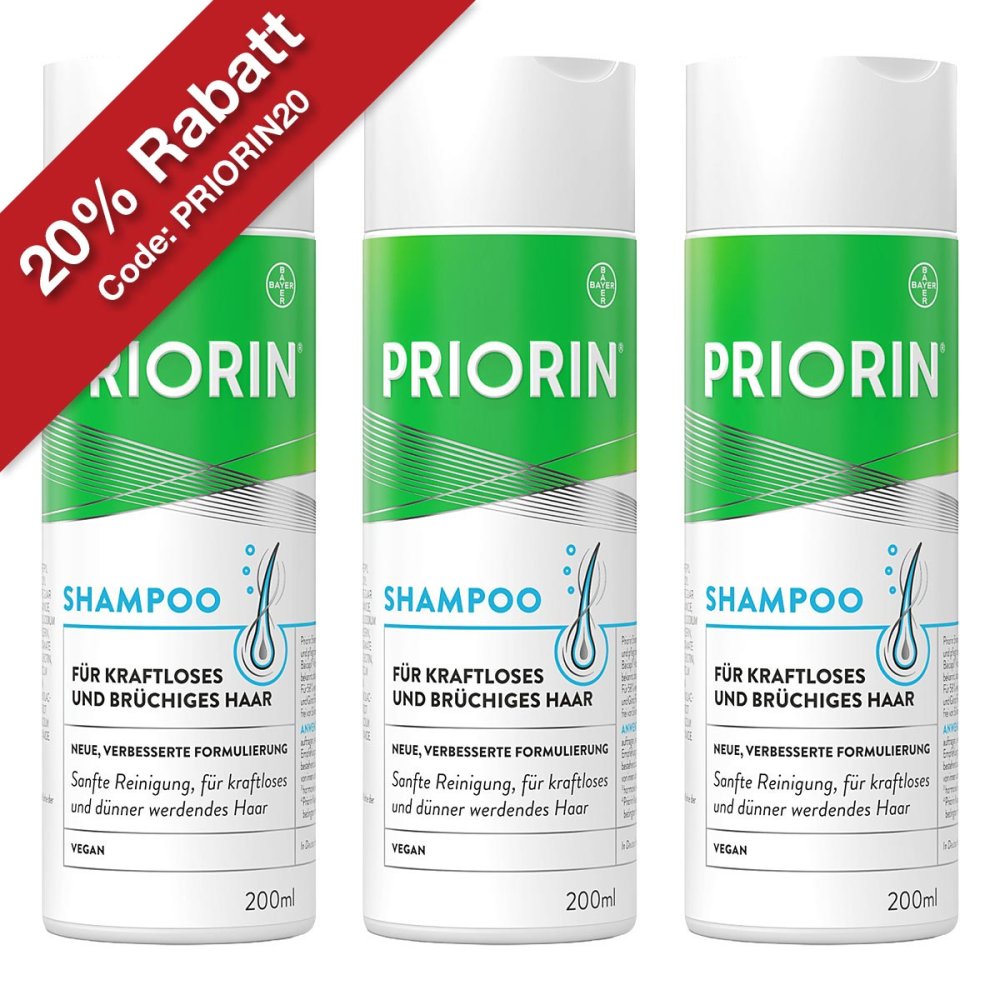 Bayer Vital GmbH Priorin Shampoo - ergänzende Pflege für kraftloses Haar 08100044