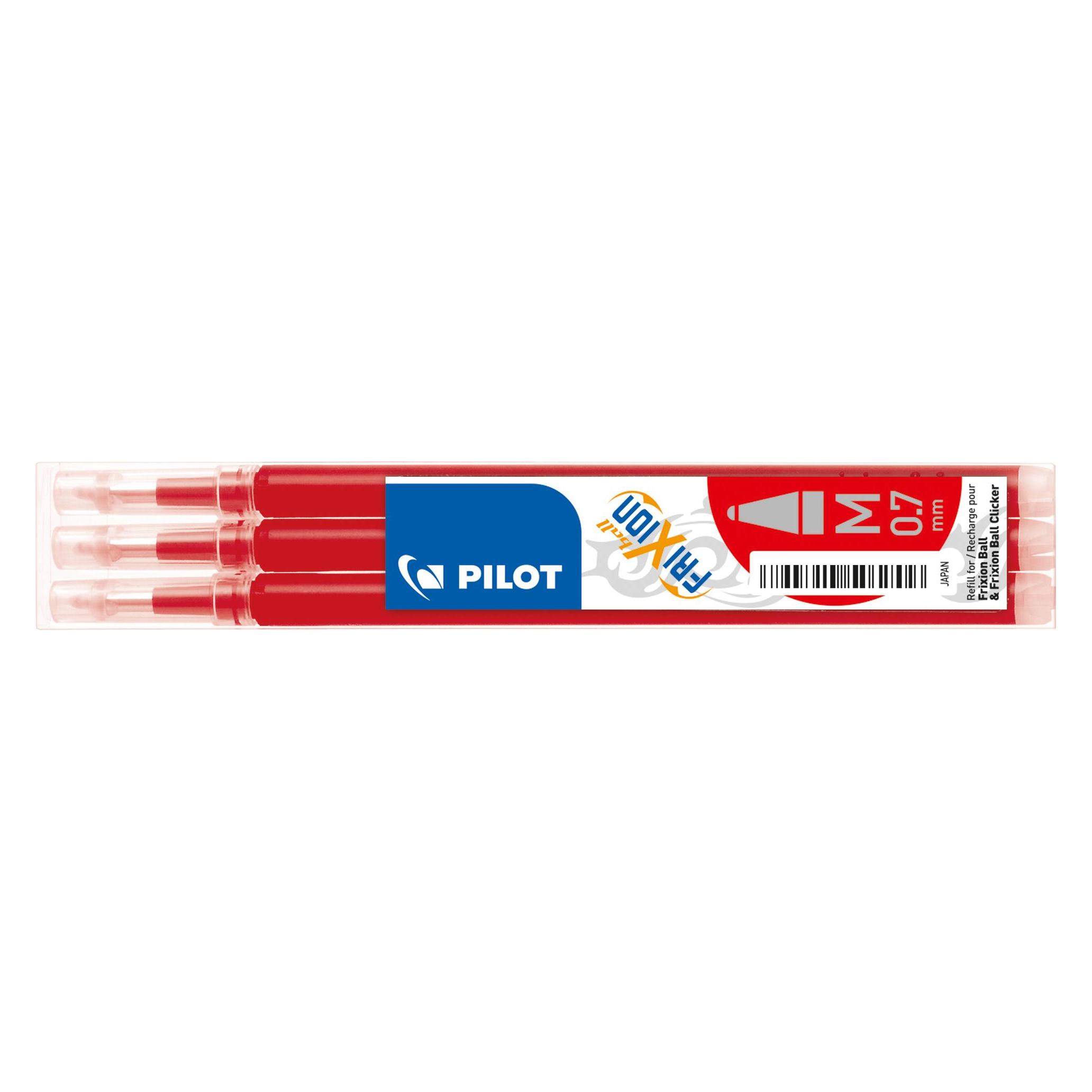 Pilot FriXion Refill Set à 3 (Rot, 0.70 mm, 3 Stk.) (BLS-FR7-R-S3)