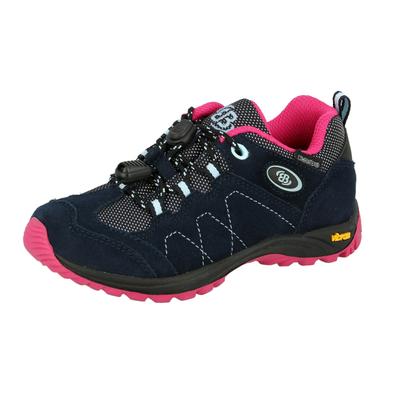 Wanderschuh BRÜTTING "Outdoorschuh Bergen Low", Kinder, Gr. 35, Textil, blau, Veloursleder, Schuhe Wanderschuh