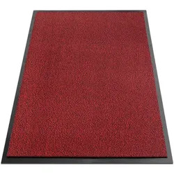 KARAT Schmutzfangmatte SKY - Fußmatte für innen und außen - rutschfest - Rot meliert / 90 x 300 cm