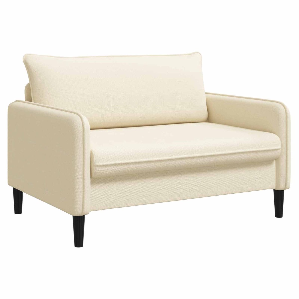 vidaXL XXL loungefauteuil - Crèmekleurig - Fluweel