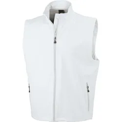 James & Nicholson Herren 3-Lagen Softshell Gilet Bodywarmer JN1022 off-white S