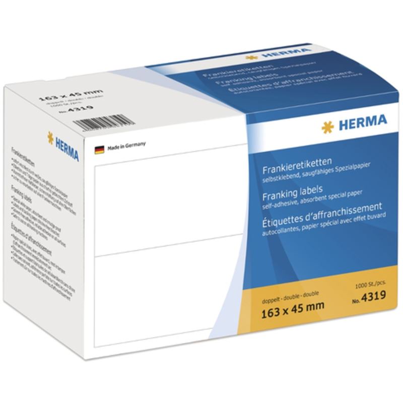 Herma 4319 doppelt Frankieretiketten 16.3x4.5 cm (1000 Stück)