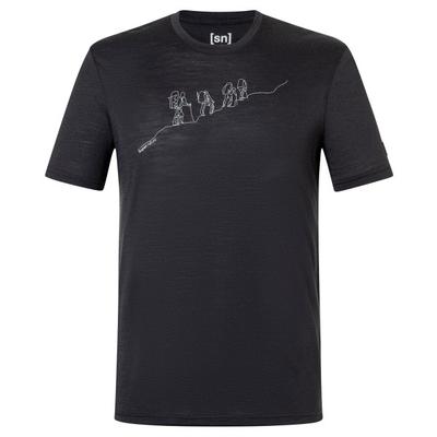 super.natural - Hiking Tee - Merinoshirt Gr 56 - XXL schwarz