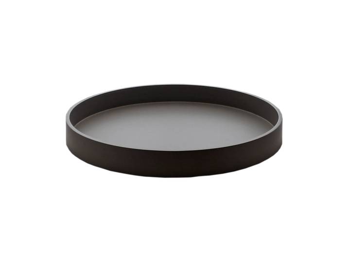 Mojoo Plateau de décoration laqué Matt Ø30x4 cm Black