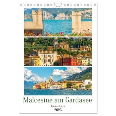 Malcesine am Gardasee - Impressionen (Wandkalender 2026 DIN A4 hoch), CALVENDO Monatskalender